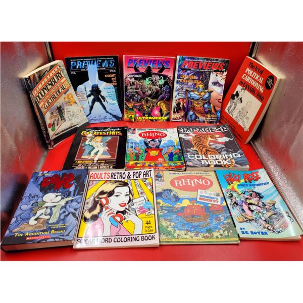 Graphic Novels, Previews Magazine, & Coloring Books