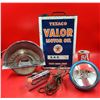 Image 1 : VTG Texaco Valor Motor Oil Tin, Speedometer, Ash Tray & Bulb