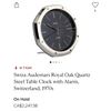 Image 2 : Swiza Audemars Royal Oak Quartz Steel Table Clock Made in Switzerland & 2 Westclox Table Clocks
