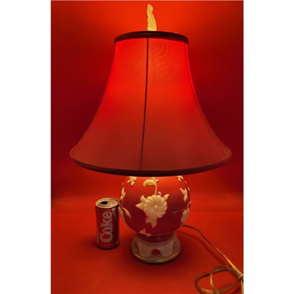 VTG Red Ceramic Table Lamp