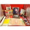 Image 1 : VTG Advertising Calendar, Vinyl Records, Marilyn Monroe Puzzle, Headphones, Elvis Boxes, & More