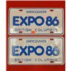 Image 1 : Expo 86 Souvenir License Plates