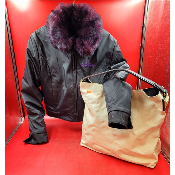 Baby Phat Jacket & Donna Karan Handbag