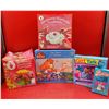 Image 1 : VTG Strawberry Shortcake Game & Toy, Care Bears Play Doh Set, Girl Talk Game, & Poochie Card Game