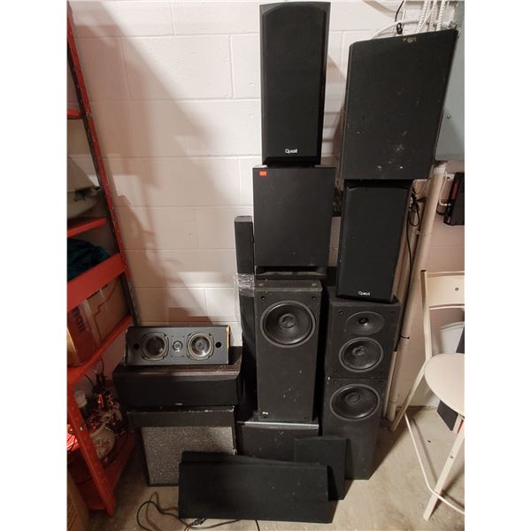 Large Speaker Lot (Quest, Polkaudio, Dahlquist, etc.)