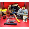 Image 1 : Assorted Tool Lot w/ Tool Bag & Organizers