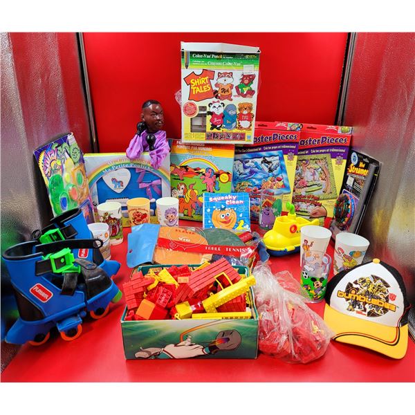 Assorted VTG Toy Lot w/ Playskool Rollerblades