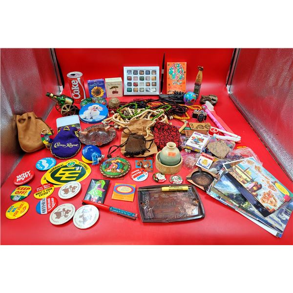 Miscellaneous VTG Lot w/ Deerskin Pouch Made in Canada