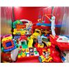 Image 1 : Assorted Children's Toy Lot w/ Fisher-Price Roll A Round Playground