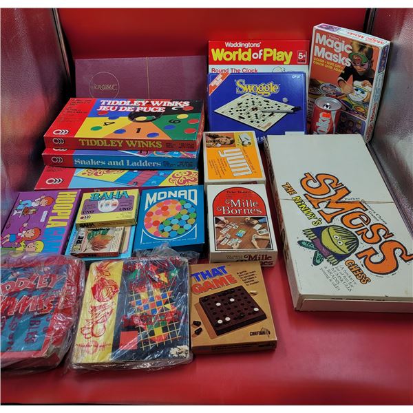 Assorted Game Lot w/ Tiddley Winks