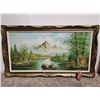 Image 1 : Framed Original Oil Landscape Painting by L. London