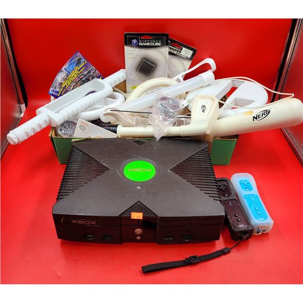 Xbox Console, Wii Controllers, GameCube Memory Cards, & Wii Accessories