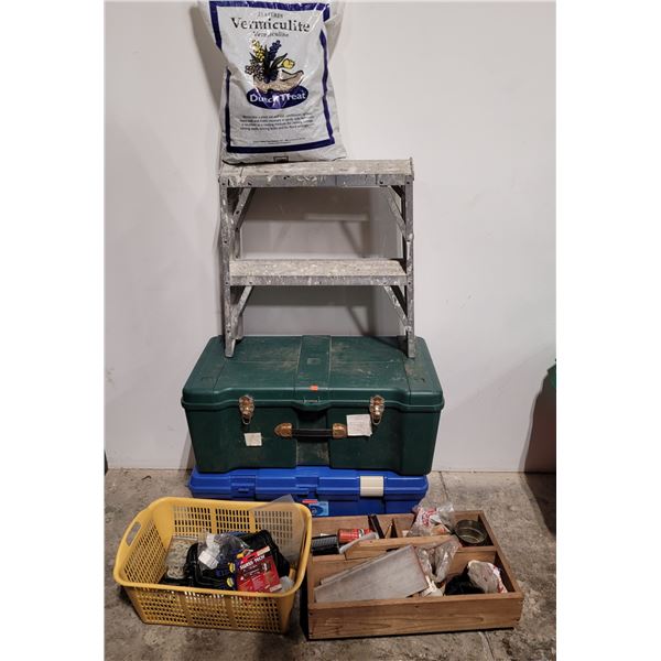Aluminum Stepladder Tool Totes and Misc Tools/Hardware