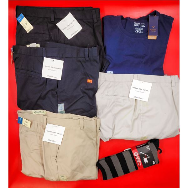 Eddie Bauer Dress Pants T-Shirt and Socks