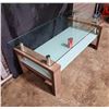 Image 2 : Contemporary Glass/Wood Coffee Table