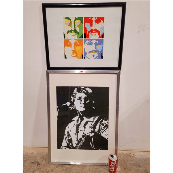 2 Framed Beatles Pictures