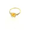 Image 1 : 18Kt Yellow Gold Citrine and Diamond Ring