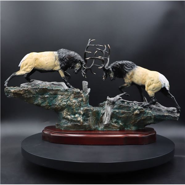 High Ridge Standoff Bronze Statue  Foundation Michelangelo