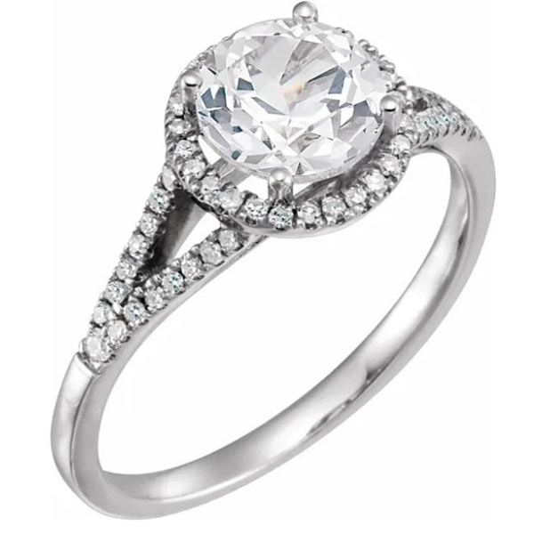 Custom Created White Sapphire and Diamond Ring from Jewel Craft