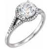 Image 1 : Custom Created White Sapphire and Diamond Ring from Jewel Craft