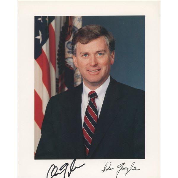 Dan Quayle signed photo