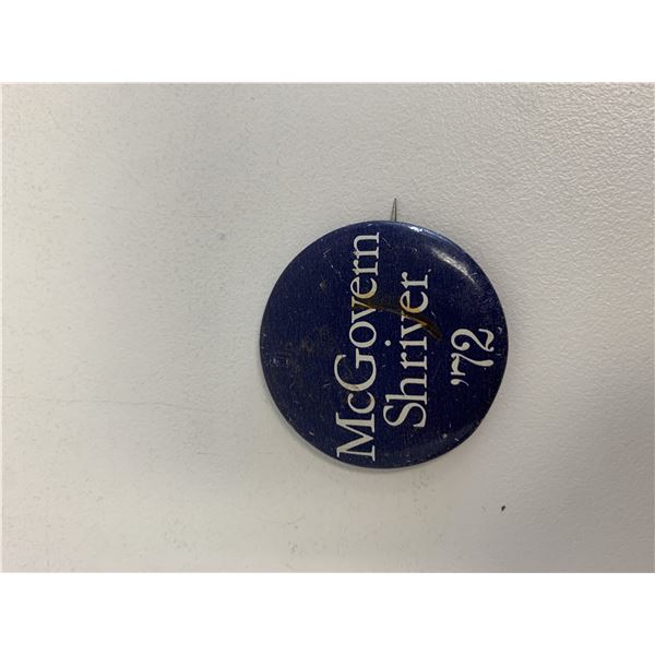 McGovern Shriver 1972 pin