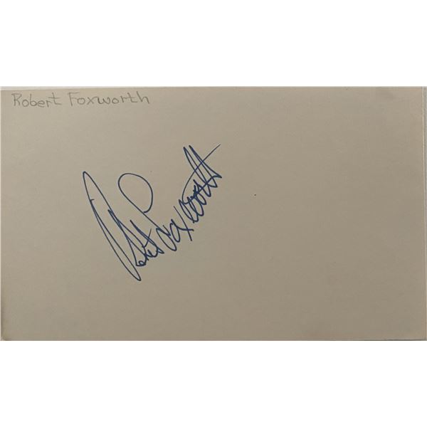 Robert Foxworth original signature