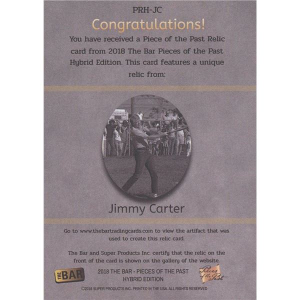 Jimmy Carter piece of relic