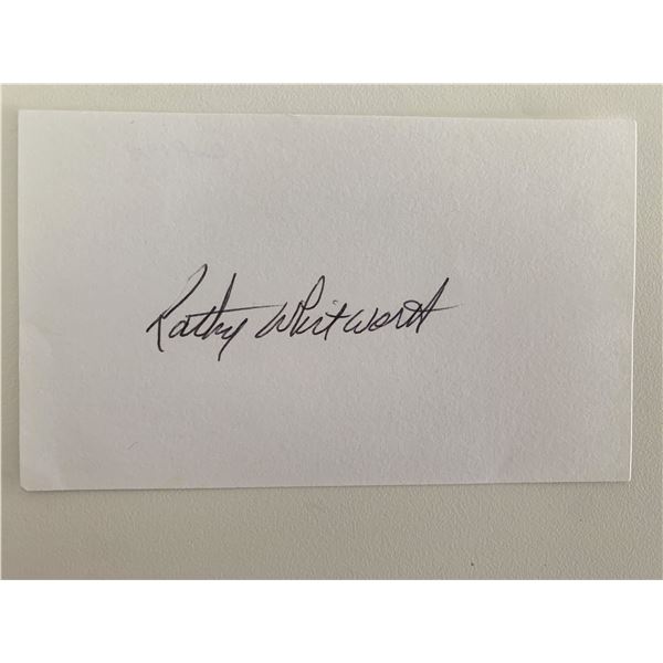 Kathy Whitworth original signatures