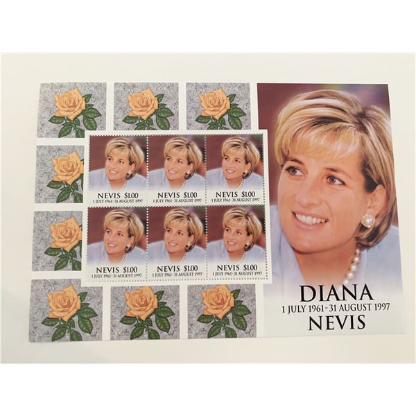 Diana Princess of Wales commemorative stamp set