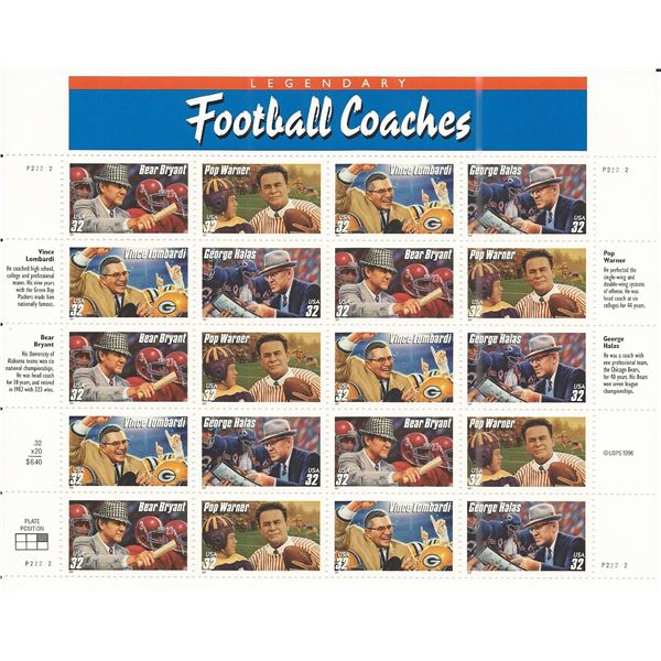 Football Coaches Stamps