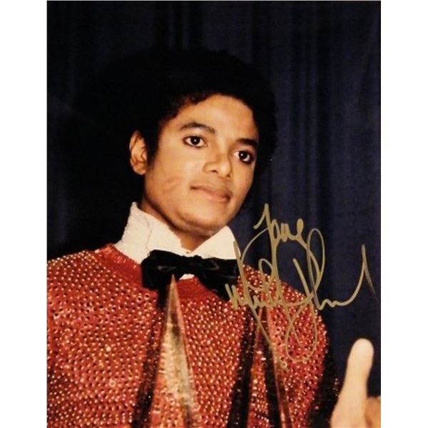 Michael Jackson signed promo photo