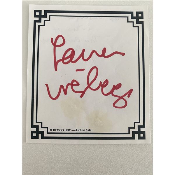 Laura Weisberger original signature