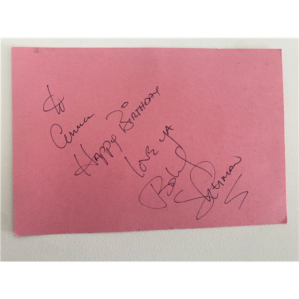 Musician Bobby Sherman original signature