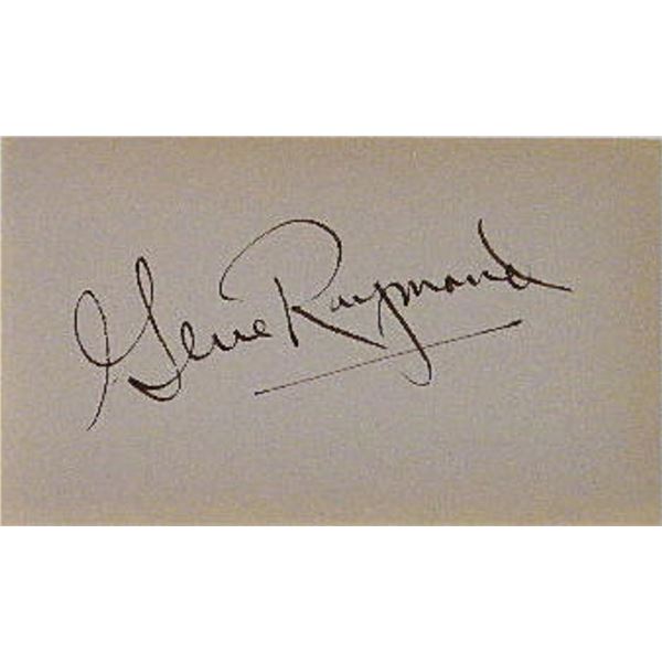 Gene Raymond signature slip