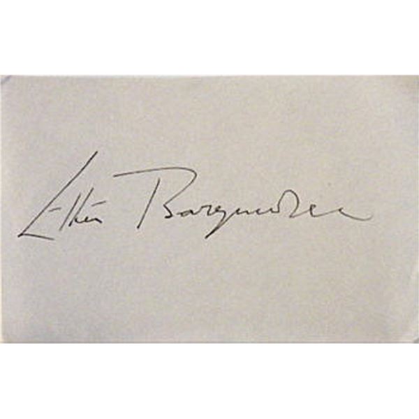 Ethel Barrymore signature slip