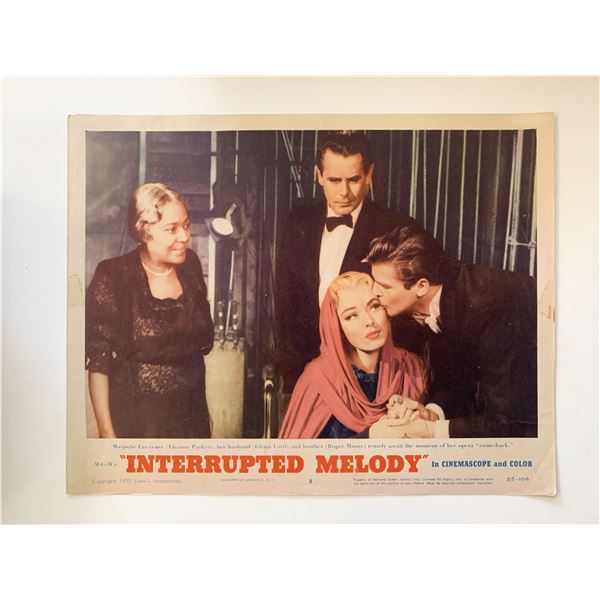 Interrupted Melody original 1955 vintage lobby card