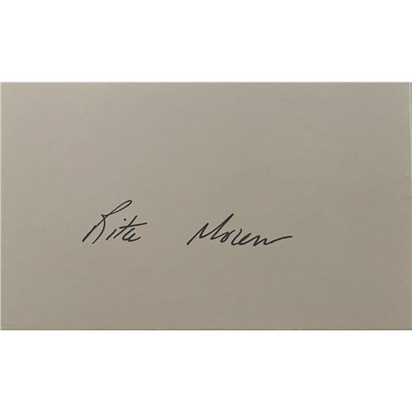 Rita Moreno original signature