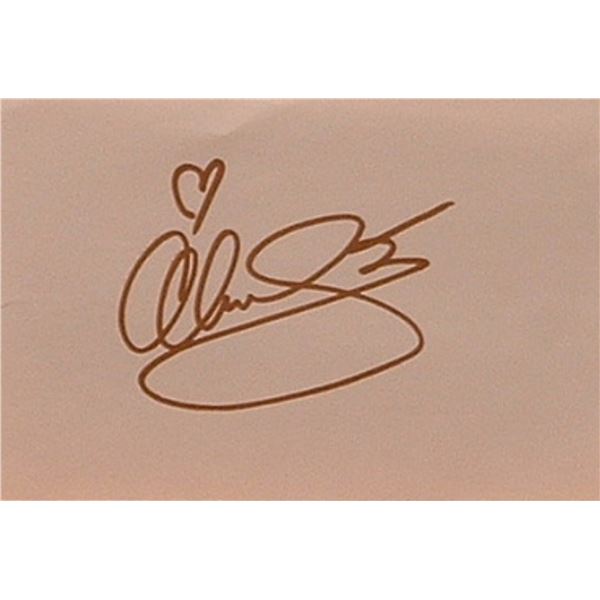 Alicia Silverstone signature slip