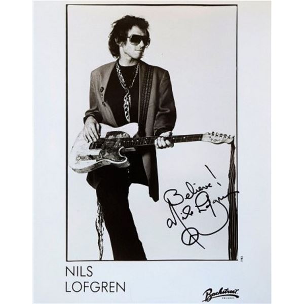 Nils Lofgren signed promo photo