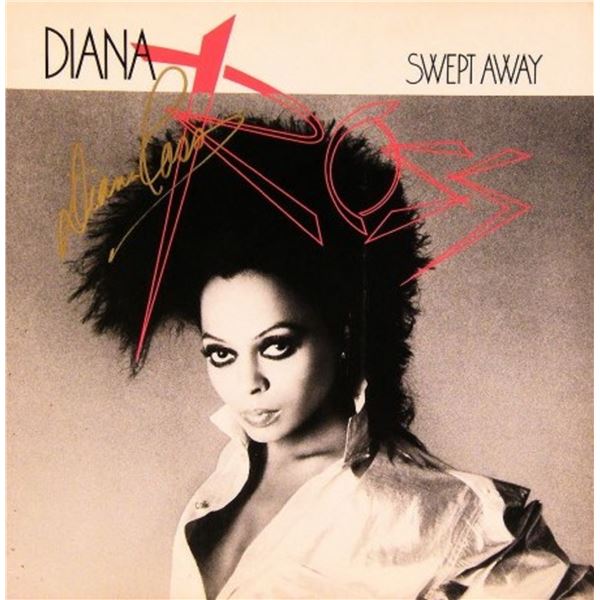 Diana Ross signed Swept Away album