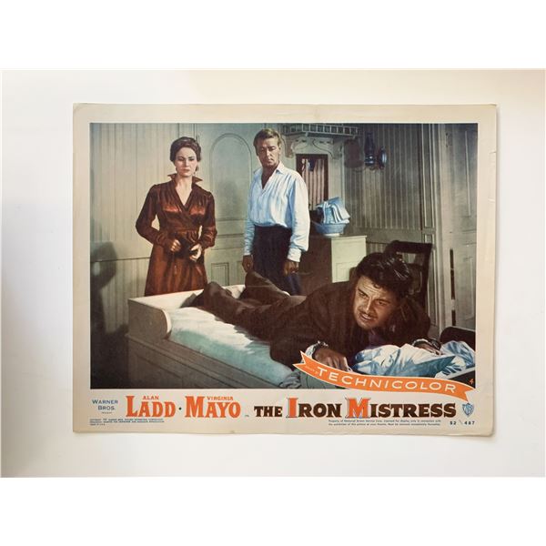 The Iron Mistress original 1952 vintage lobby card