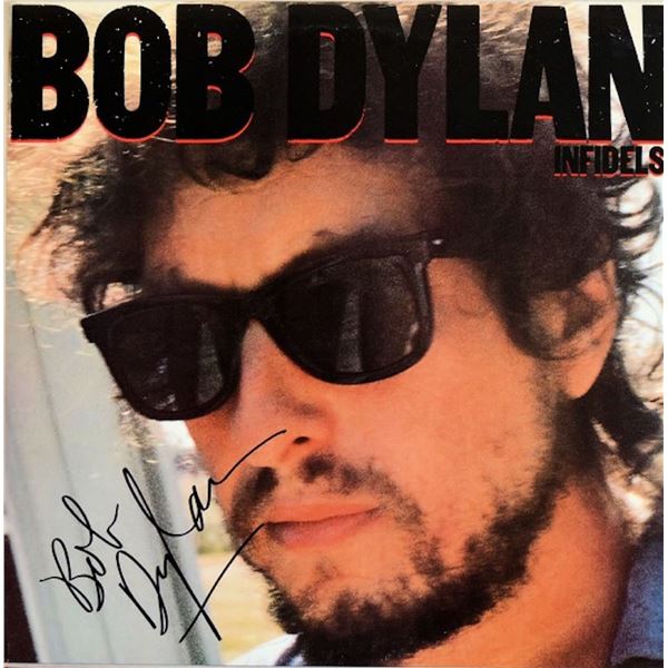 Bob Dylan Infidels signed album
