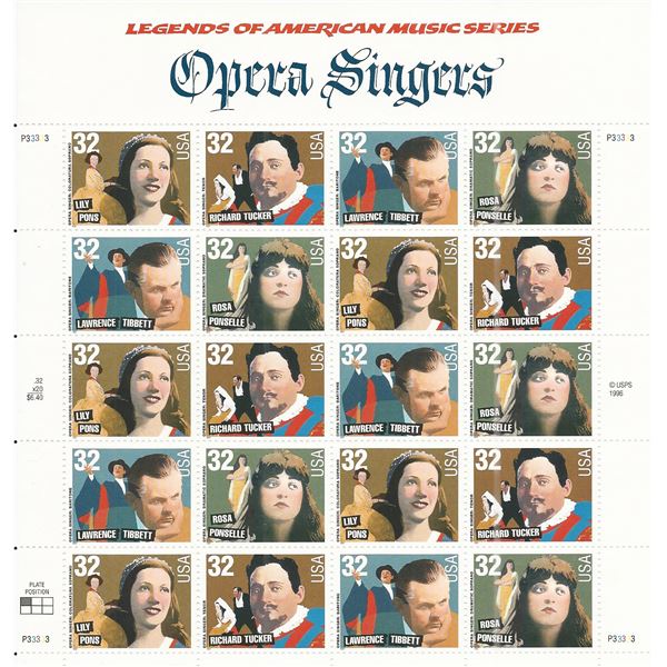 Opera Singers Stamps