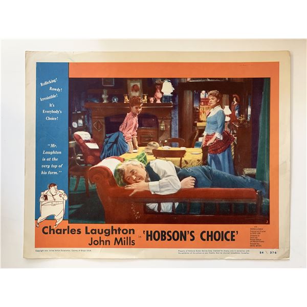 Hobson's Choice original 1954 vintage lobby card