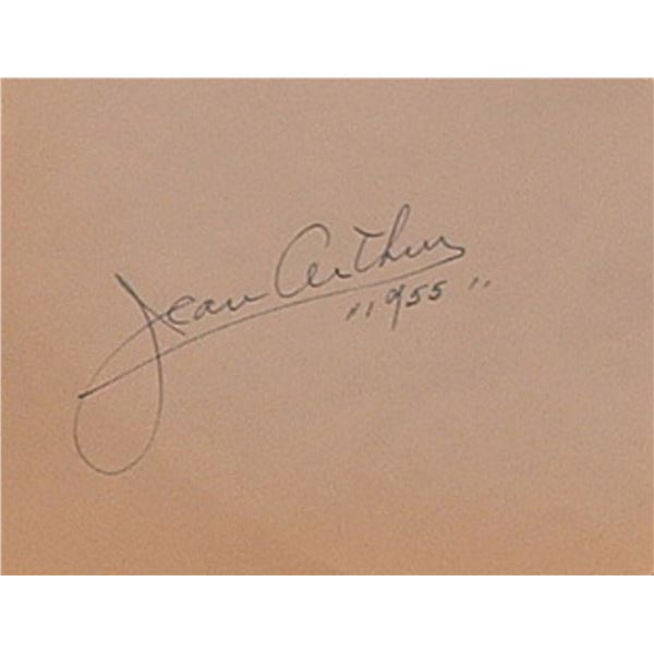Jean Arthur signature slip