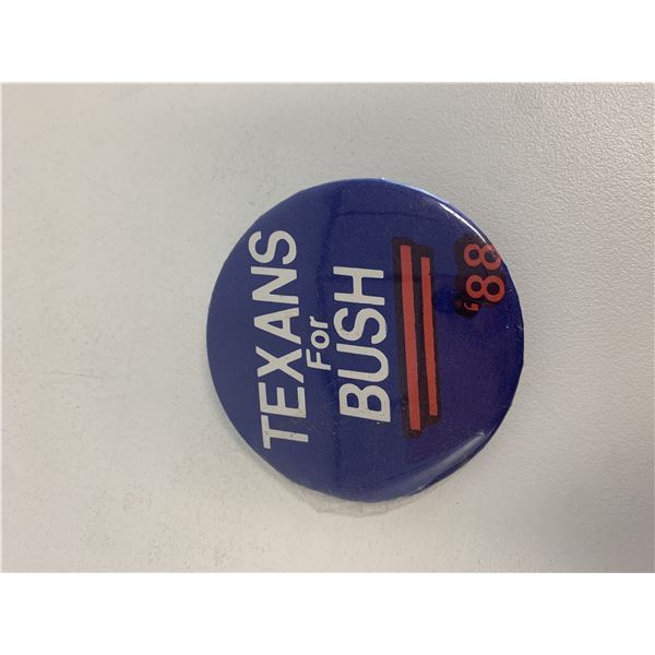 Texas for Bush pin