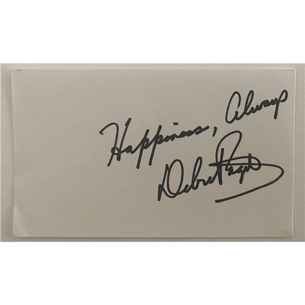 Debra Paget orignal signature