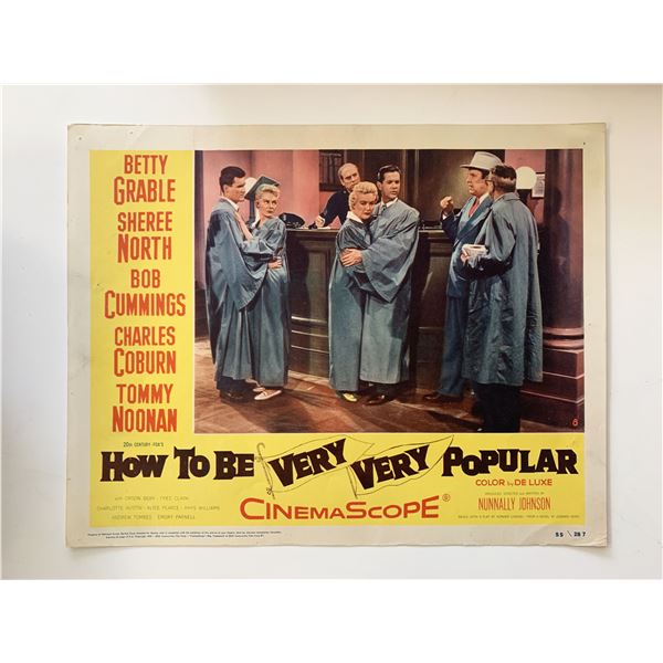 How to Be Very, Very Popular original 1955 vintage lobby card