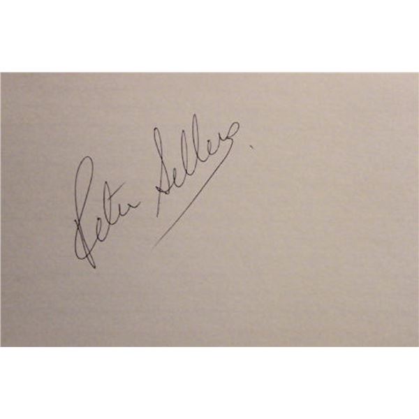 Peter Sellers signature slip
